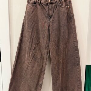 GAP Baggy Mid Rise Tan Denim Jeans